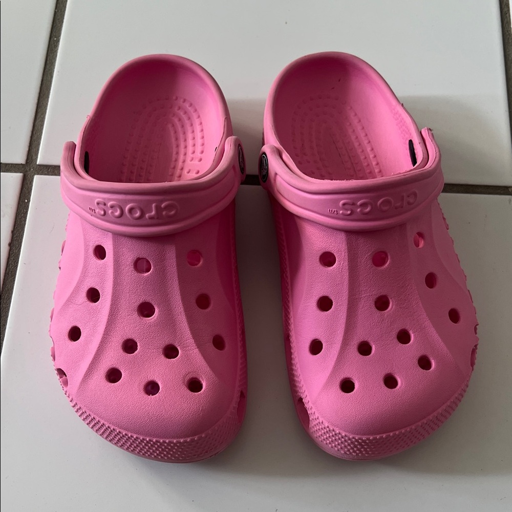 CROCS Kids Pink Slip-On Clogs